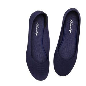 Elegant Navy Blue Women's Flats